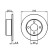 Disque de frein BD66 Bosch