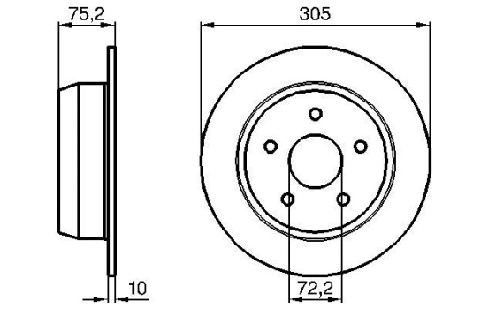 Disque de frein BD682 Bosch, Image 5