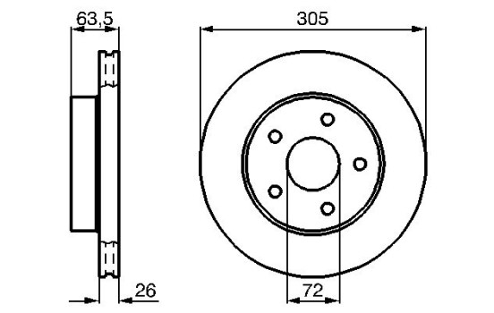 Disque de frein BD683 Bosch, Image 5