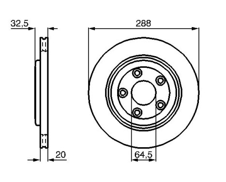 Disque de frein BD687 Bosch, Image 5