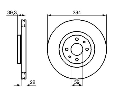 Disque de frein BD694 Bosch, Image 5