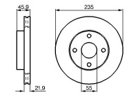 Disque de frein BD695 Bosch