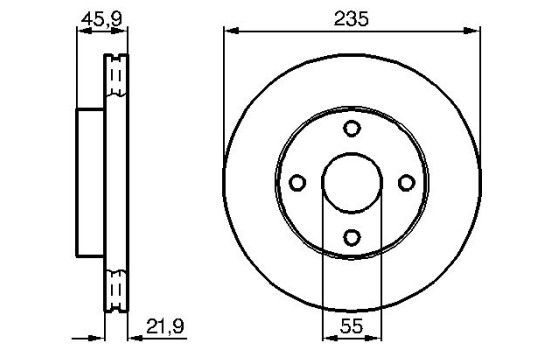 Disque de frein BD695 Bosch
