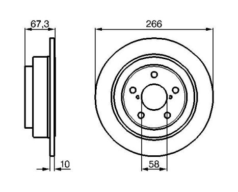 Disque de frein BD704 Bosch, Image 5