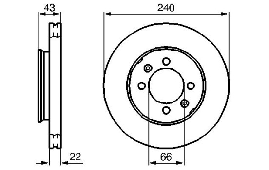 Disque de frein BD716 Bosch