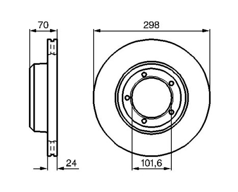 Disque de frein BD727 Bosch, Image 5