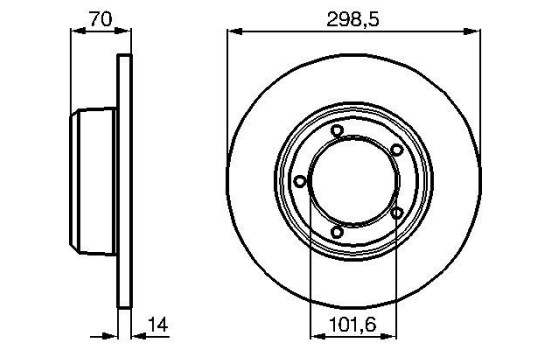 Disque de frein BD729 Bosch