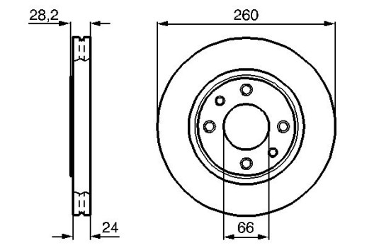 Disque de frein BD731 Bosch, Image 5