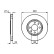 Disque de frein BD734 Bosch