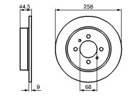 Disque de frein BD736 Bosch
