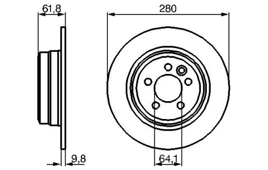 Disque de frein BD737 Bosch, Image 5