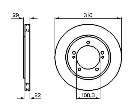 Disque de frein BD739 Bosch, Image 5