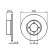 Disque de frein BD74 Bosch