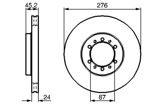 Disque de frein BD744 Bosch, Image 5