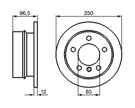 Disque de frein BD762 Bosch, Image 5