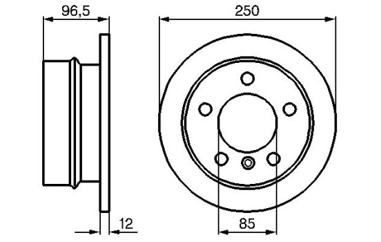 Disque de frein BD762 Bosch, Image 5