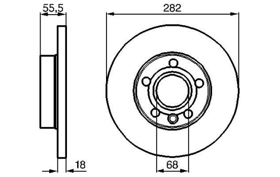 Disque de frein BD769 Bosch, Image 5