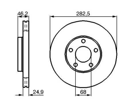 Disque de frein BD771 Bosch, Image 5