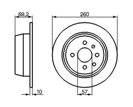 Disque de frein BD78 Bosch