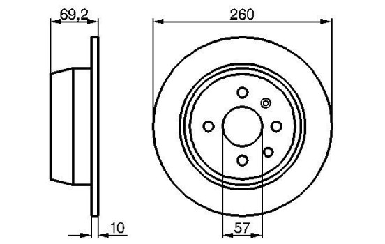 Disque de frein BD78 Bosch