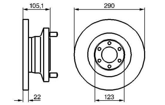 Disque de frein BD784 Bosch, Image 5