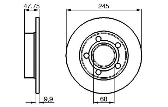 Disque de frein BD787 Bosch, Image 5