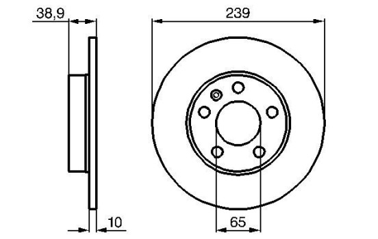 Disque de frein BD793 Bosch