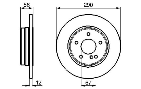 Disque de frein BD798 Bosch, Image 5