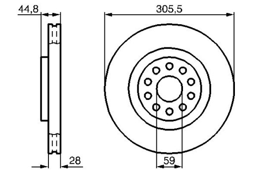 Disque de frein BD861 Bosch