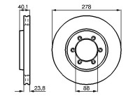 Disque de frein BD865 Bosch