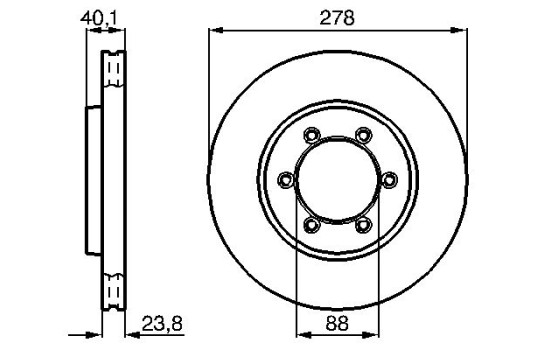Disque de frein BD865 Bosch