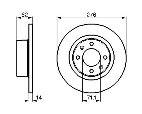 Disque de frein BD878 Bosch, Image 5