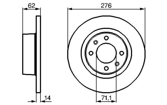 Disque de frein BD878 Bosch, Image 5