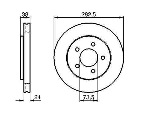Disque de frein BD880 Bosch, Image 5