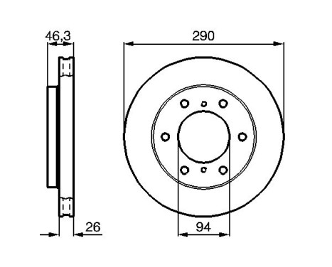 Disque de frein BD887 Bosch, Image 5