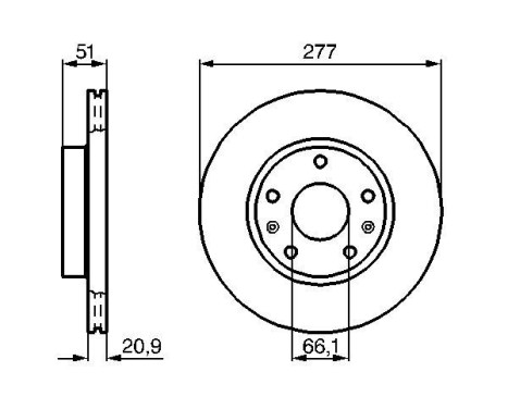 Disque de frein BD889 Bosch, Image 5