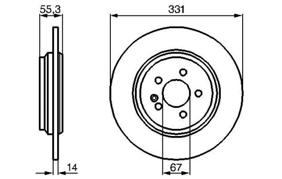Disque de frein BD891 Bosch, Image 5