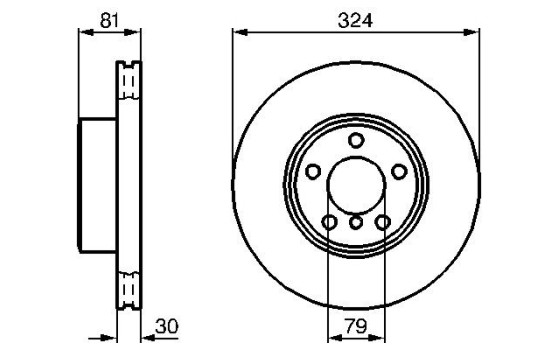 Disque de frein BD896 Bosch, Image 4