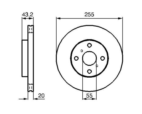 Disque de frein BD904 Bosch, Image 5