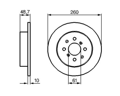Disque de frein BD906 Bosch, Image 5