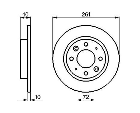 Disque de frein BD909 Bosch