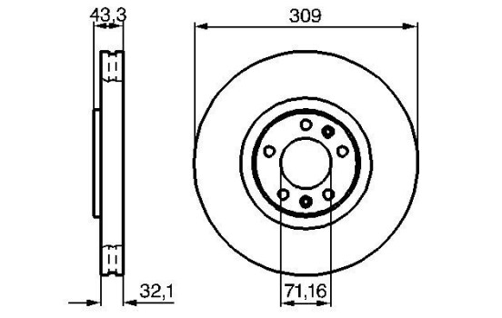 Disque de frein BD915 Bosch
