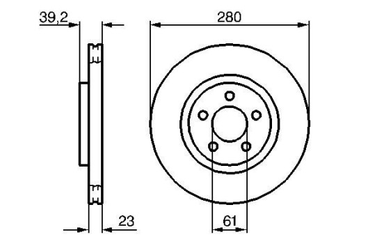 Disque de frein BD916 Bosch, Image 5