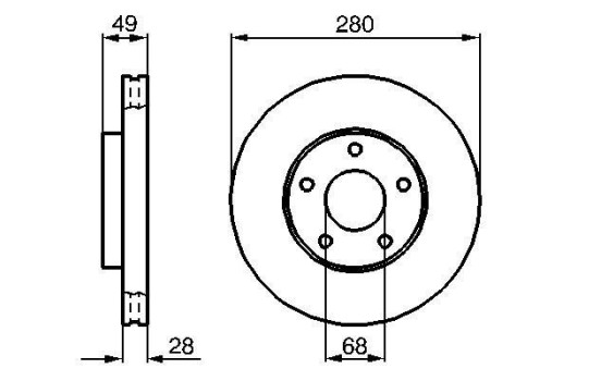 Disque de frein BD917 Bosch, Image 5