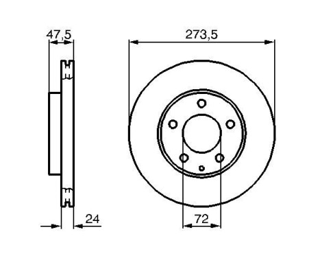 Disque de frein BD921 Bosch, Image 5