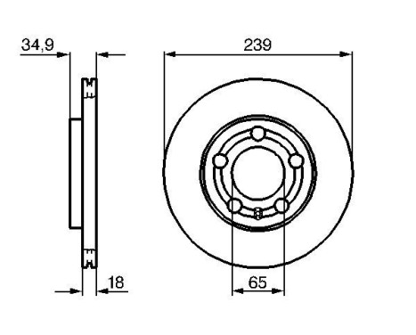 Disque de frein BD923 Bosch, Image 5