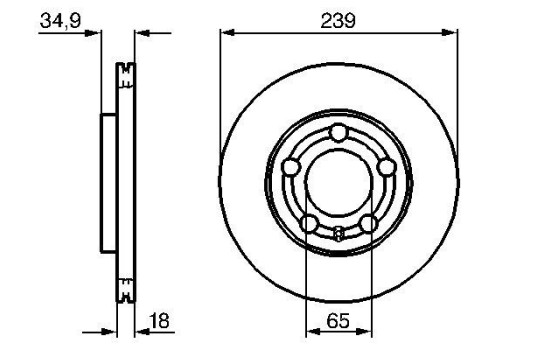 Disque de frein BD923 Bosch, Image 5