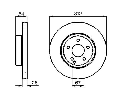 Disque de frein BD927 Bosch, Image 5
