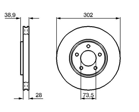 Disque de frein BD959 Bosch, Image 5