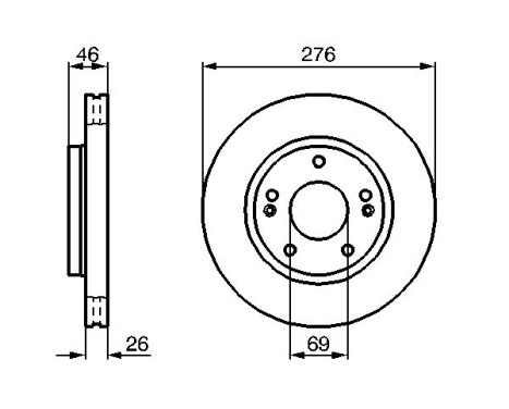 Disque de frein BD965 Bosch, Image 5